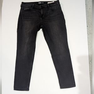 NWT Old Navy faded black Rockstar super skinny jeans 14 Short